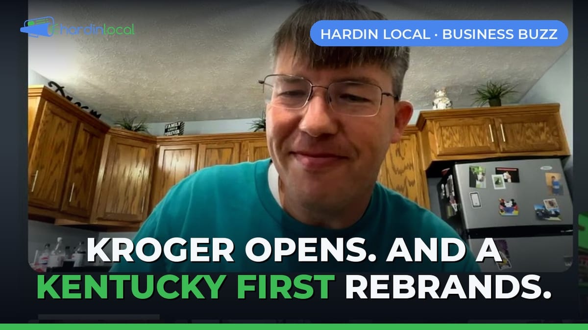 Nate Bryan's pre-recorded Business Buzz covers the Super Kroger opening and the Wellness City rebrand in Elizabethtown